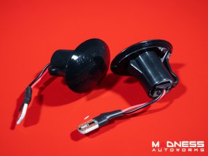 FIAT 500 Front Side Markers - set of 2 - w/ Dynamic LEDs - Smoked